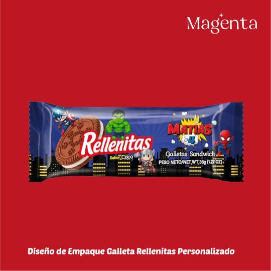 Rellenitas – empaque personalizado 1